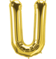 Gold Letter U 34" Balloon