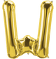 Gold Letter W 34" Balloon
