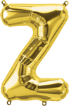 Northstar Mylar & Foil Gold Letter Z 16" Balloon