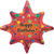 Northstar Mylar & Foil Happy Birthday Burst 24″ Balloon
