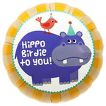Northstar Mylar & Foil Hippo Birdie to You 18″ Balloon
