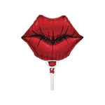 Northstar Mylar & Foil Kissy Lips (self-sealing) Cup & Stick included 14″ Balloon