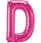 Northstar Mylar & Foil Magenta Letter D 34" Balloon
