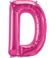 Magenta Letter D 34" Balloon