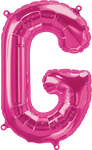 Northstar Mylar & Foil Magenta Letter G 16" Balloon