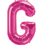 Northstar Mylar & Foil Magenta Letter G 34" Balloon