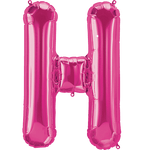 Magenta Letter H 34" Balloon