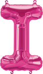 Northstar Mylar & Foil Magenta Letter I 16" Balloon