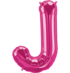 Northstar Mylar & Foil Magenta Letter J 34" Balloon