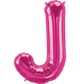 Magenta Letter J 34" Balloon