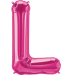 Magenta Letter L 34" Balloon