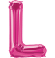 Magenta Letter L 34" Balloon