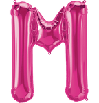 Northstar Mylar & Foil Magenta Letter M 34" Balloon