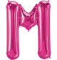Magenta Letter M 34" Balloon