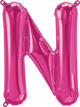 Magenta Letter N 16" Balloon