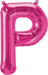 Northstar Mylar & Foil Magenta Letter P 16" Balloon