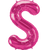 Northstar Mylar & Foil Magenta Letter S 34" Balloon