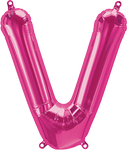 Magenta Letter V 16" Balloon