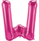 Magenta Letter W 34" Balloon