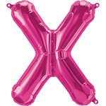 Magenta Letter X 16" Balloon