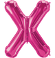 Magenta Letter X 34" Balloon