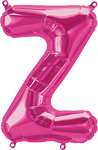 Northstar Mylar & Foil Magenta Letter Z 16" Balloon