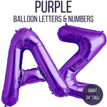 Northstar Mylar & Foil Purple Giant 34" Balloon Letters and Numbers