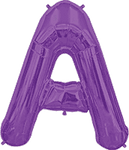 Northstar Mylar & Foil Purple Letter A 34″ Balloon