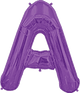 Purple Letter A 34″ Balloon