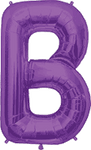 Northstar Mylar & Foil Purple Letter B 34″ Balloon