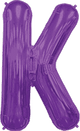 Purple Letter K 34″ Balloon