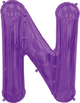 Purple Letter N 34″ Balloon