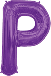 Purple Letter P 34″ Balloon