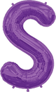 Purple Letter S 34″ Balloon