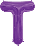 Northstar Mylar & Foil Purple Letter T 34″ Balloon