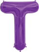 Purple Letter T 34″ Balloon