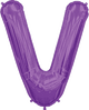 Purple Letter V 34″ Balloon