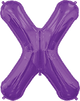 Purple Letter X 34″ Balloon