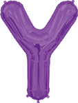 Purple Letter Y 34″ Balloon