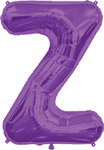 Purple Letter Z 34″ Balloon