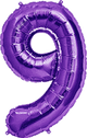 Purple Number 9 34″ Balloon