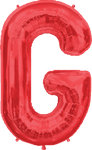Northstar Mylar & Foil Red Letter G 34″ Balloon