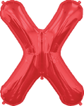 Northstar Mylar & Foil Red Letter X 34″ Balloon