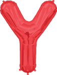 Northstar Mylar & Foil Red Letter Y 34″ Balloon