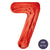 Northstar Mylar & Foil Red Number 7 34″ Balloon