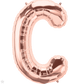 Rose Gold Letter C 34" Balloon