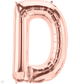 Rose Gold Letter D 34" Balloon