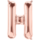 Rose Gold Letter H 16" Balloon