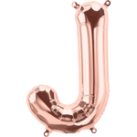 Rose Gold Letter J 16" Balloon