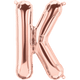 Rose Gold Letter K 16" Balloon